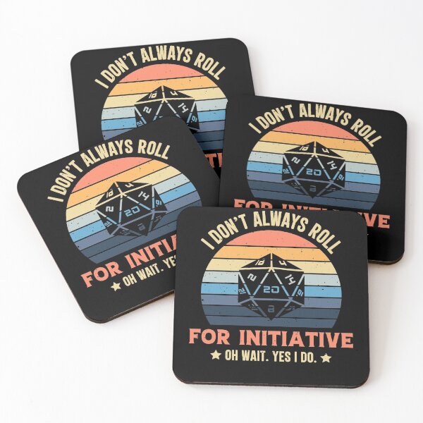 Item preview, I Don't Always Roll For Initiative Oh Wait Yes I Do Retro Vintage designed and sold by RedQuality.
