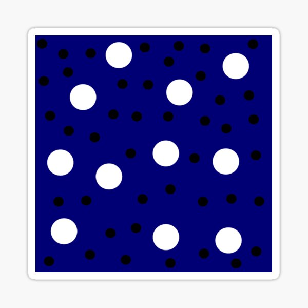 Item preview, Navy Blue with Black and White Polka Dots designed and sold by Tyla Milian.