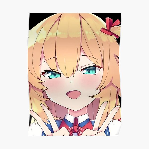&ldquo;Akai Haato cute anime girl&rdquo; Poster for Sale by AgnesF331 | Redbubble