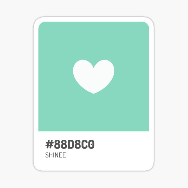 "Shinee Official Color Pantone" Sticker for Sale by mdoering16 Redbubble