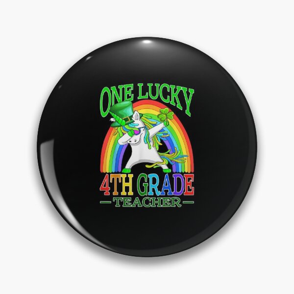 Item preview, One Lucky 4th Grade Teacher Unicorn St Patrick s Day designed and sold by Archibald24Luci.