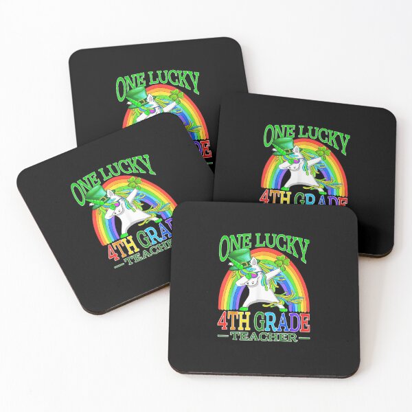 Item preview, One Lucky 4th Grade Teacher Unicorn St Patrick s Day designed and sold by Archibald24Luci.