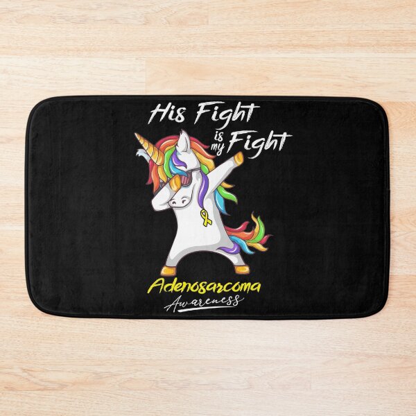 Item preview, Unicorn His Fight Is My Fight Adenosarcoma Awareness  designed and sold by rechardtee.