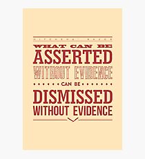 Hitchens' Razor Photographic Print