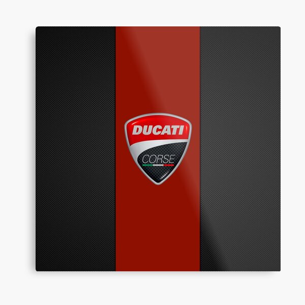 Ducati Logo Metal Prints Redbubble