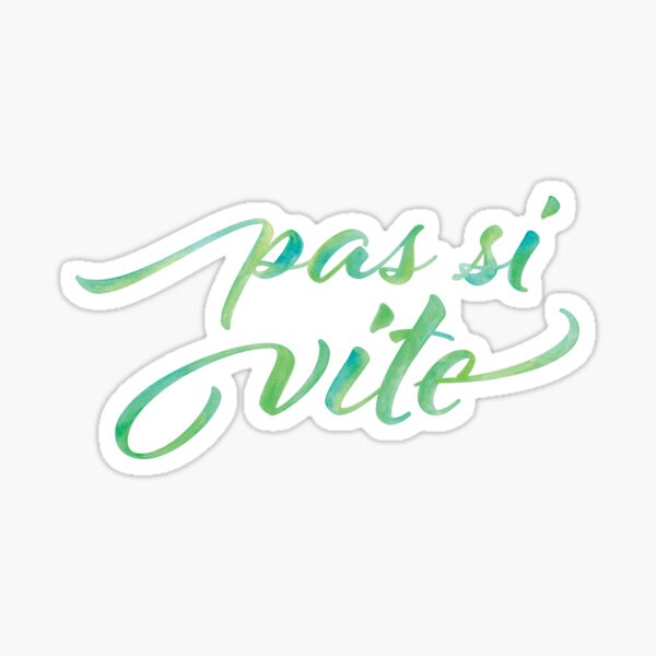 Pas si vite Sticker