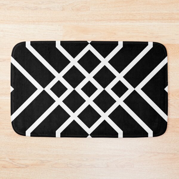 Item preview, Geometric black and white line pattern designed and sold by BLMcreations.