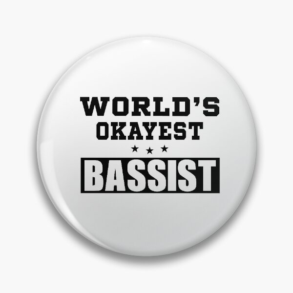Item preview, World's Okayest bassist funny job 2021 designed and sold by BestUncommonTee.