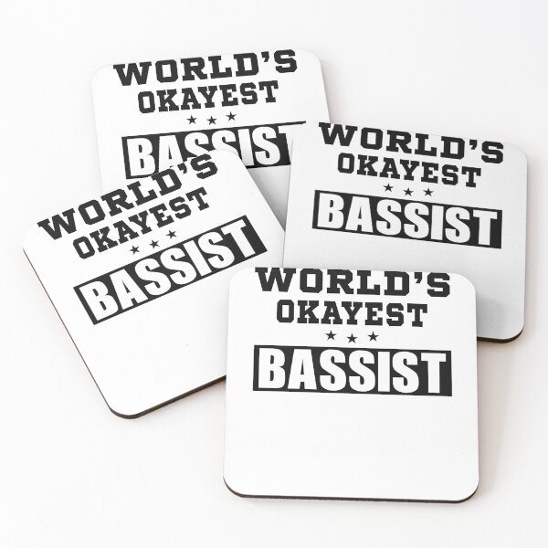 Item preview, World's Okayest bassist funny job 2021 designed and sold by BestUncommonTee.