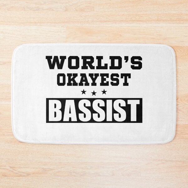 Item preview, World's Okayest bassist funny job 2021 designed and sold by BestUncommonTee.