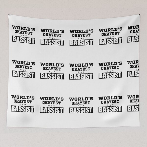 Item preview, World's Okayest bassist funny job 2021 designed and sold by BestUncommonTee.