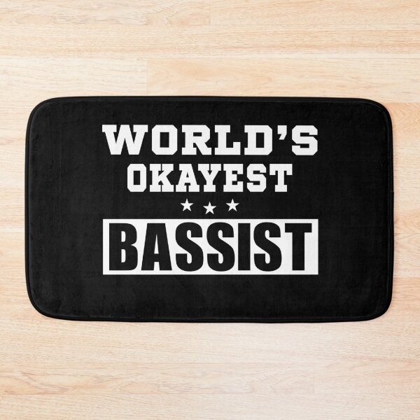 Item preview, World's Okayest bassist - bass guitarist funny job 2021 designed and sold by BestUncommonTee.