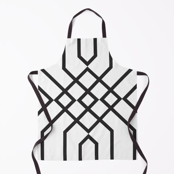Item preview, Geometric white and black line pattern designed and sold by BLMcreations.