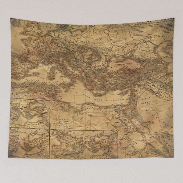 Item preview, Old Vintage Map designed and sold by ArtsyWishy.