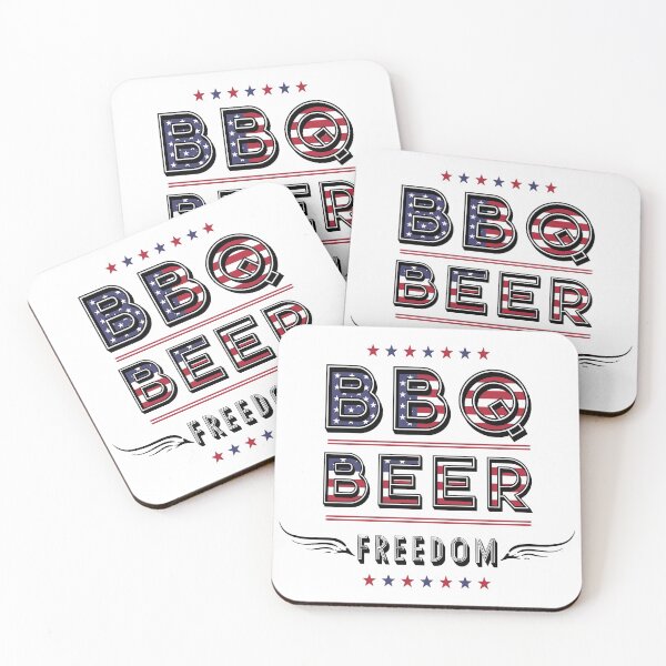 Item preview, BBQ Beer Freedom America USA Party 4th of July designed and sold by DDIN Design.