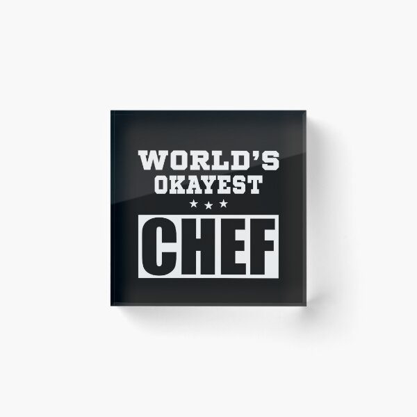 Item preview, World's Okayest chef funny designed and sold by BestUncommonTee.