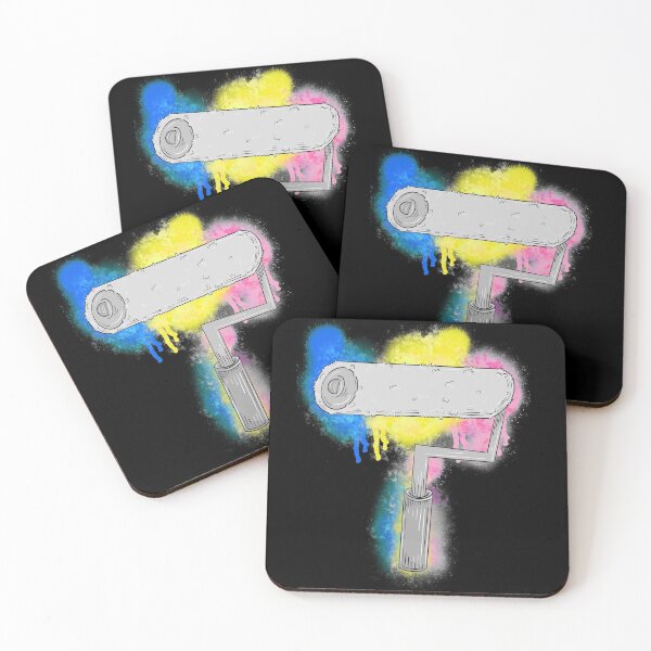 Item preview, Blue Yellow Pink Paint Roller  designed and sold by missmann.