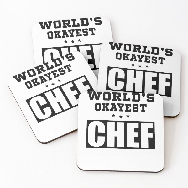 Item preview, World's Okayest chef funny designed and sold by BestUncommonTee.
