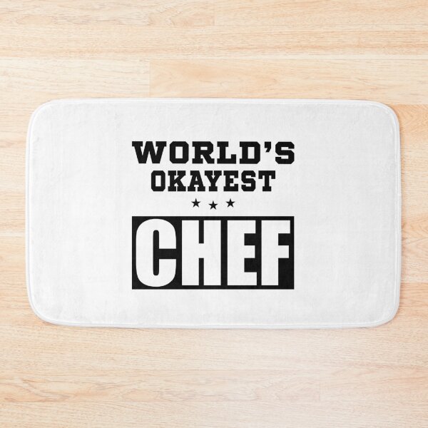 Item preview, World's Okayest chef funny designed and sold by BestUncommonTee.