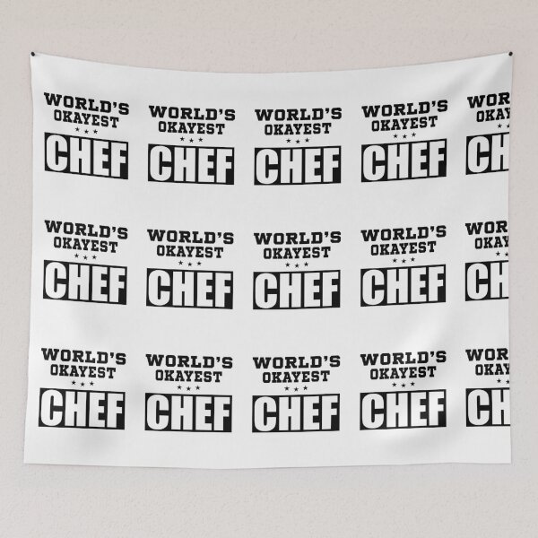 Item preview, World's Okayest chef funny designed and sold by BestUncommonTee.