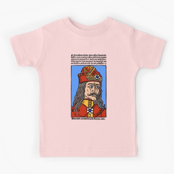 Dracula or Vlad Tepes, 1491 woodcut Kids T-Shirt by German School - Fine  Art America