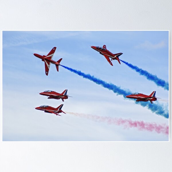 Item preview, Red Arrows flying in formation designed and sold by stevehynes.
