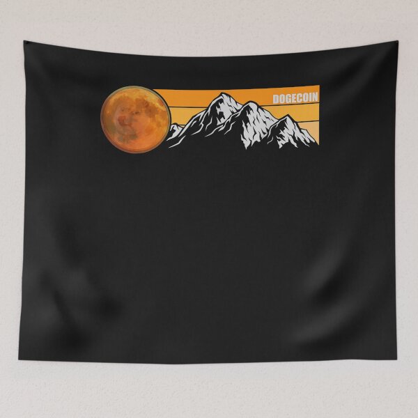 Item preview, Dogecoin Doge Moon Shirt, Retro Dogecoin Dog Cryptocurrency T-Shirt designed and sold by Lukifo-Tender.