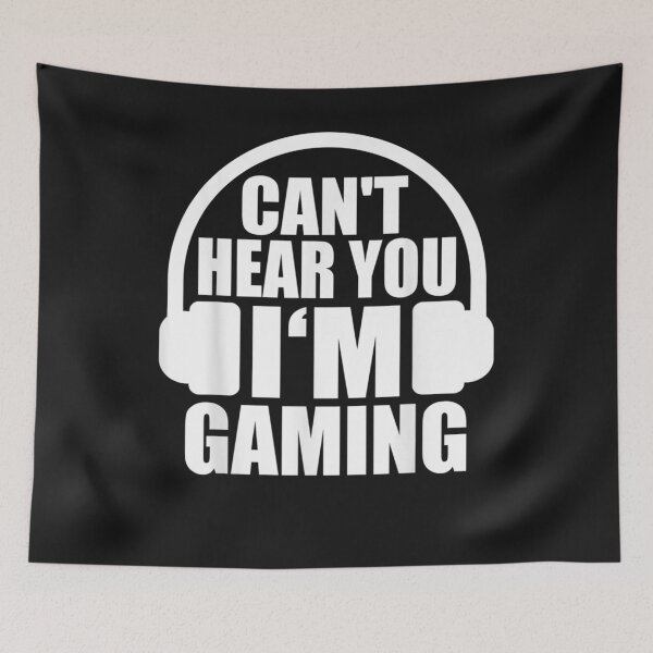 Item preview, Can't Hear You I'm Gaming Headset Video Games Gamer T-Shirt  designed and sold by Lukifo-Tender.