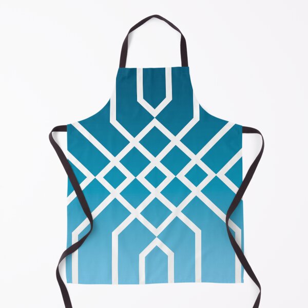 Item preview, Geometric blue and white line pattern designed and sold by BLMcreations.