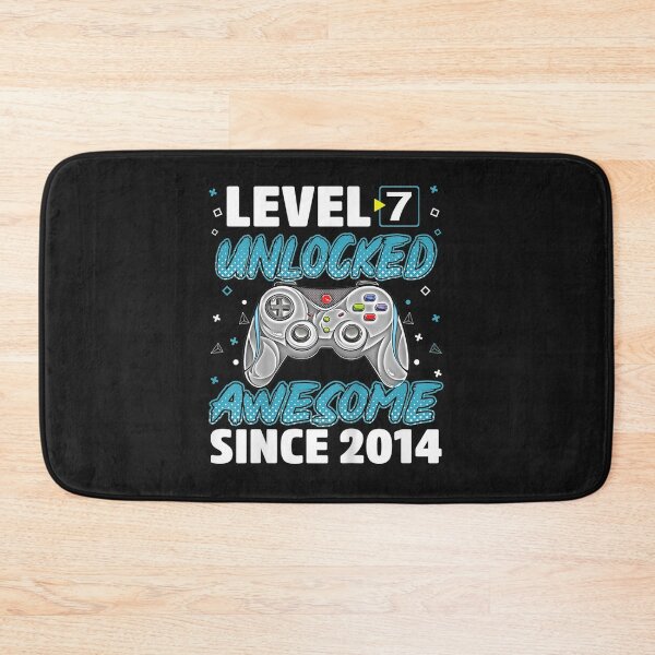 Item preview, Kids Level 7 Unlocked Awesome Since 2014 Video Game Birthday Boy T-Shirt designed and sold by Lukifo-Tender.