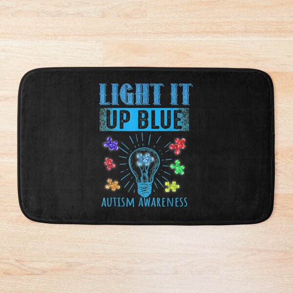 Item preview, Light It Up Blue Funny Puzzle Piece Autism Awareness Tees T-Shirt designed and sold by Lukifo-Tender.