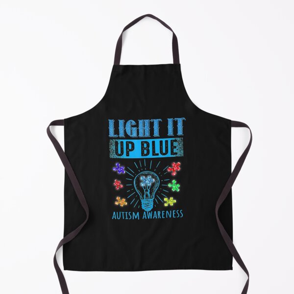Item preview, Light It Up Blue Funny Puzzle Piece Autism Awareness Tees T-Shirt designed and sold by Lukifo-Tender.