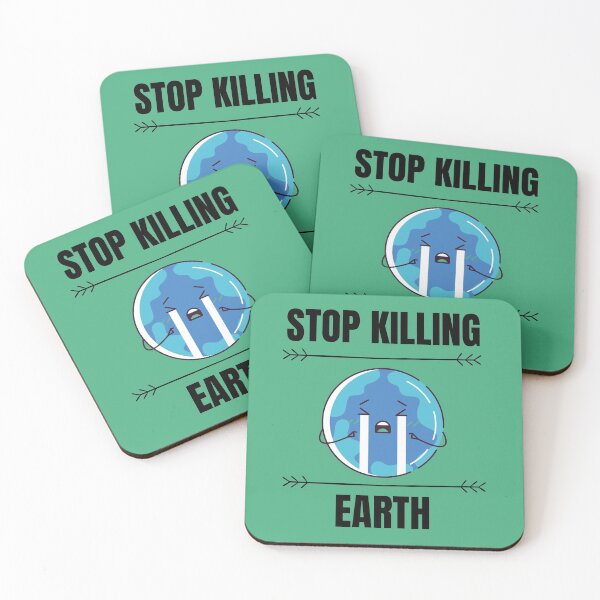 Item preview, Stop Killing Earth designed and sold by PureGeometry.