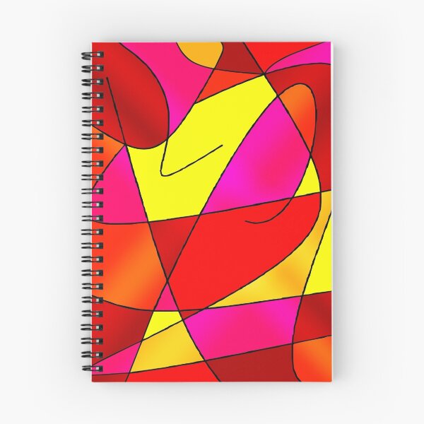 Item preview, ABSTRACT CURVES-2 (Reds, Oranges, Yellow & Fuchsias)-(5525 x 6500 px) designed and sold by coloraddicted.