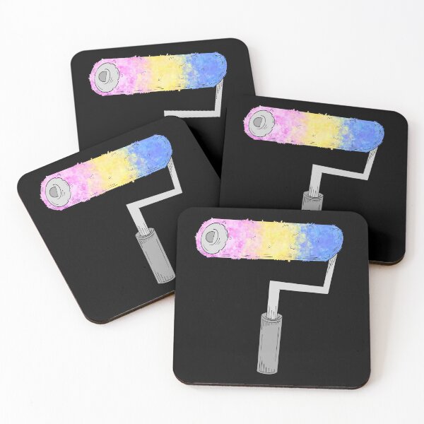 Item preview, Pink Yellow Blue Paint Roller  designed and sold by missmann.