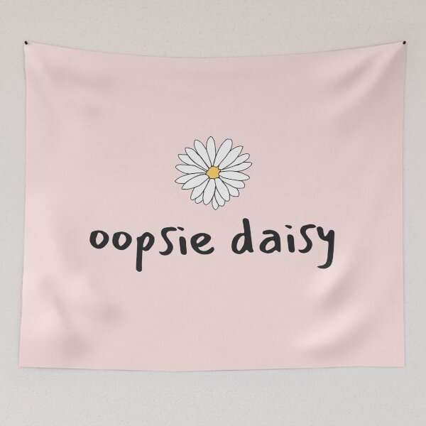 Item preview, Copy of Cute yellow and white oopsie daisy flower - pink designed and sold by MNCO.