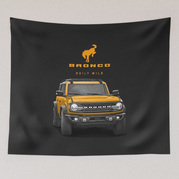Item preview, Bronco and Logo - Cyber Orange designed and sold by love-at1st-gear.