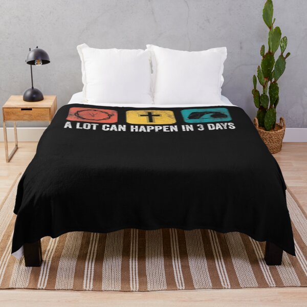 Item preview, Vintage A Lot Can Happen in 3 Days Bible Easter Christian T-Shirt designed and sold by Lukifo-Tender.