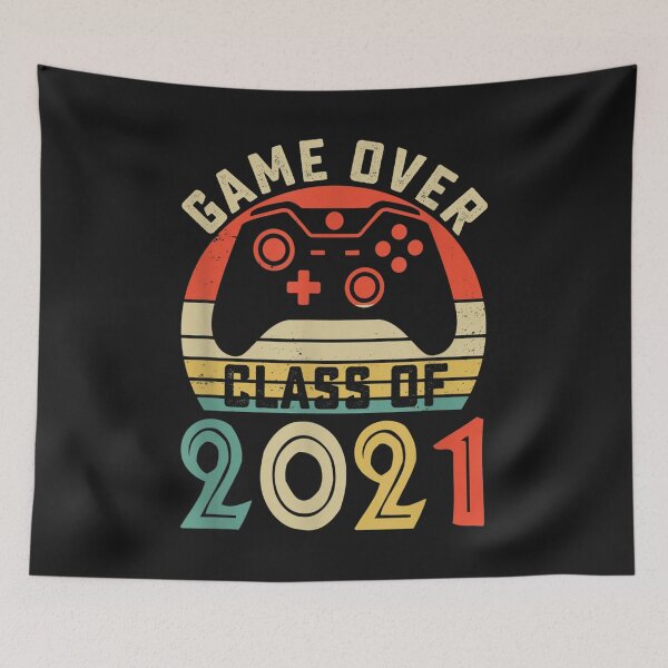 Item preview, Vintage Game Over Class Of 2021 Graduation 2021 T-Shirt designed and sold by Lukifo-Tender.