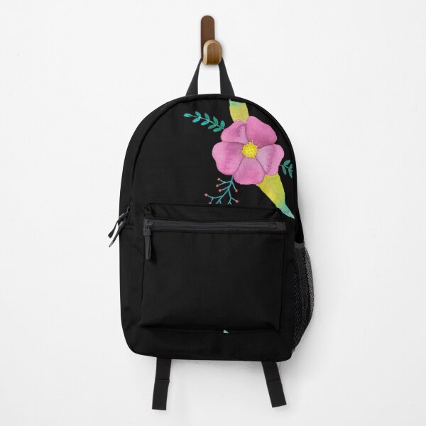 Item preview, 'Pink Oxalis' - Watercolor Flower, Black Background designed and sold by Marlies81.