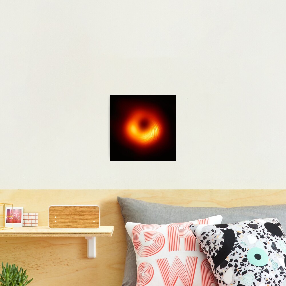 Polarized Light in the Vicinity of the Supermassive Black Hole at the Center of Galaxy M87 Photographic Print