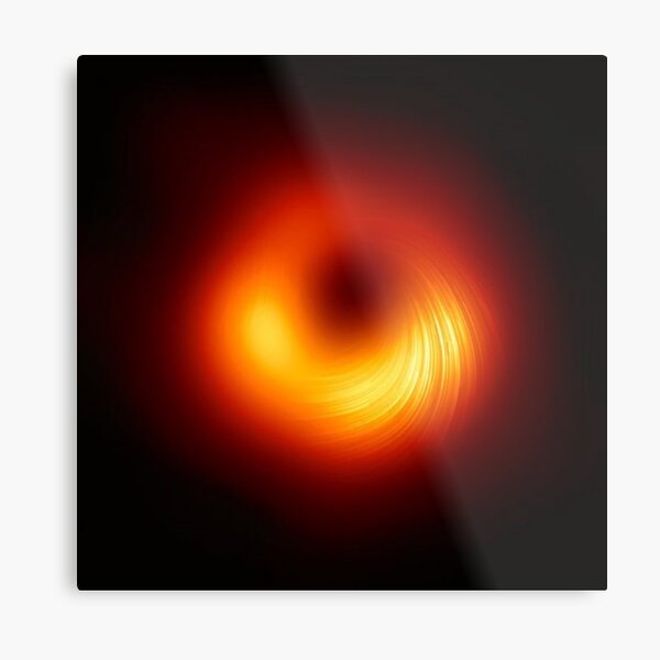 Polarized Light in the Vicinity of the Supermassive Black Hole at the Center of Galaxy M87 Metal Print
