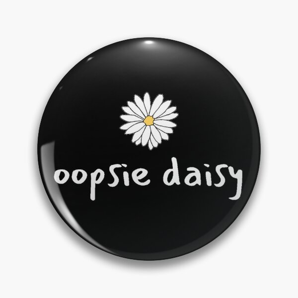 Item preview,  Cute yellow and white oopsie daisy flower - black designed and sold by MNCO.