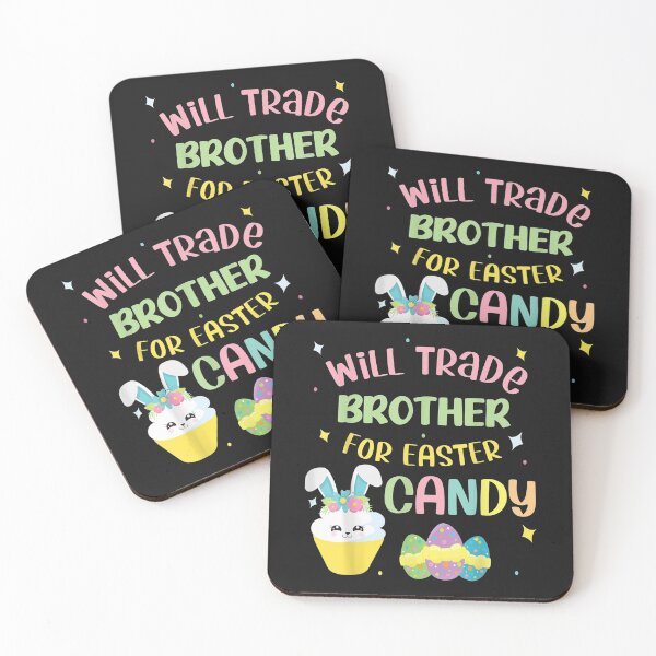 Item preview, Will Trade Brother for Easter Candy Eggs Kids Boys Girls T-Shirt designed and sold by Lukifo-Tender.
