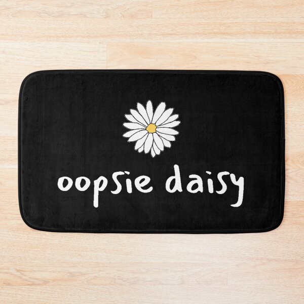 Item preview,  Cute yellow and white oopsie daisy flower - black designed and sold by MNCO.