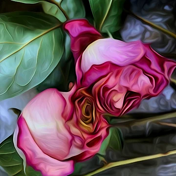 Artwork thumbnail, Two Roses by fatenanwar
