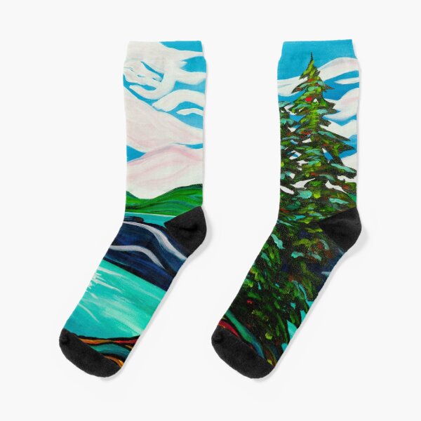 Island Breeze — Group of Seven Inspired, Abstract Socks