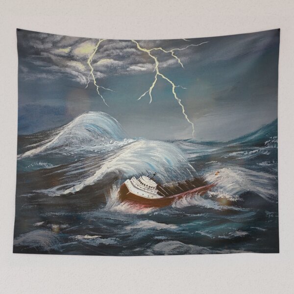 Aperçu de l'œuvre La tempête de novembre créée et vendue par SistersInArtN.