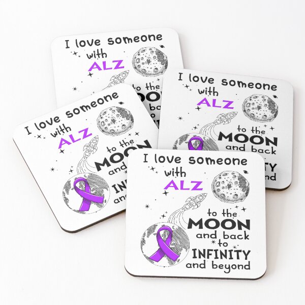 Item preview, I Love Someone With ALZ To The Moon And Back designed and sold by heppenp.