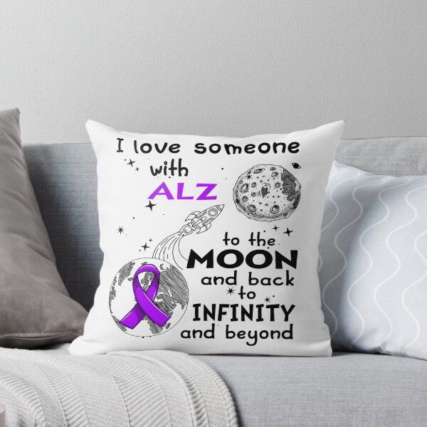 Item preview, I Love Someone With ALZ To The Moon And Back designed and sold by heppenp.